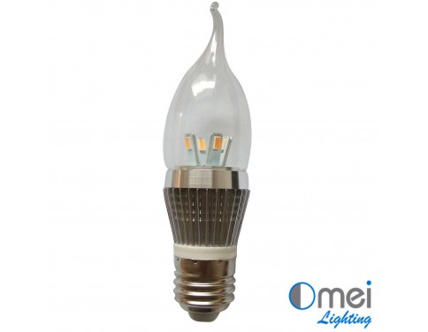 10piece LED E27 candle globe 4w halogen light Bulb CE RoHS Bent Tip